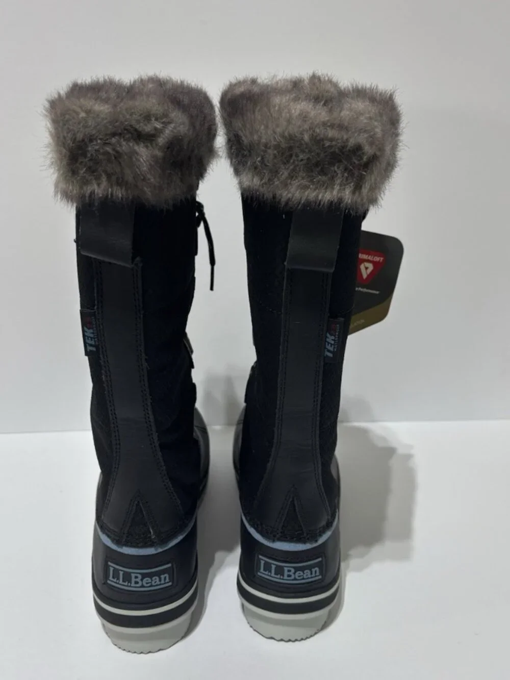 L.L. Bean Women’s Rangeley PAC Insulated Tall Winter Boots Black, Size 8 M